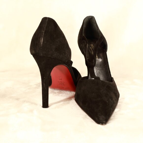 COLIN STUART Women's Black Suede Pump  Women's Shoe Size 10 B - Picture 6 of 7